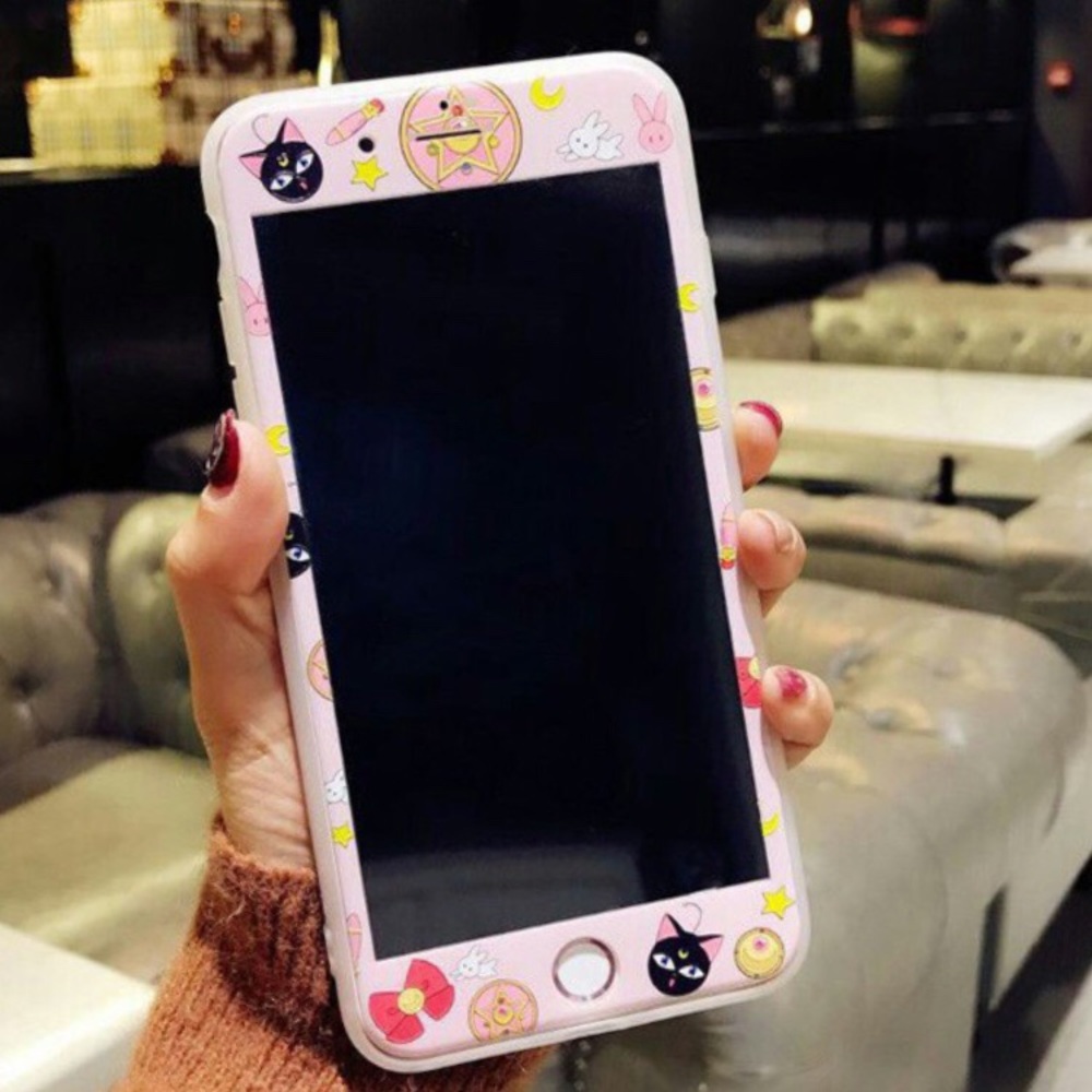 Sailor moon Luna iPhone case and screen protector
